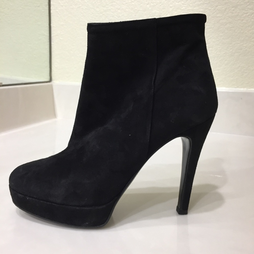 Barneys Co-op Black Suede Ankle Boots Euro 38